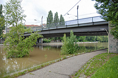 Hochwasser 2013 Rotundenbrücke